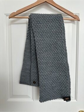 Goorin Bros Gray Textured Knit Scarf